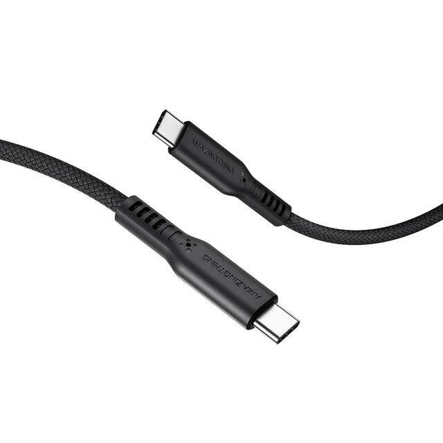 Cabo USB-C para USB-C AMAZINGTHING Speed Pro 140W para iPhone, 2.5M, Preto
