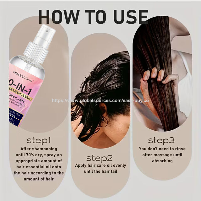 Hair loss treatments" Leave-in hair care spray, moisturizing and smoothing, improves dry and frizzy hair Clean and control oil for sale at factory direct price
