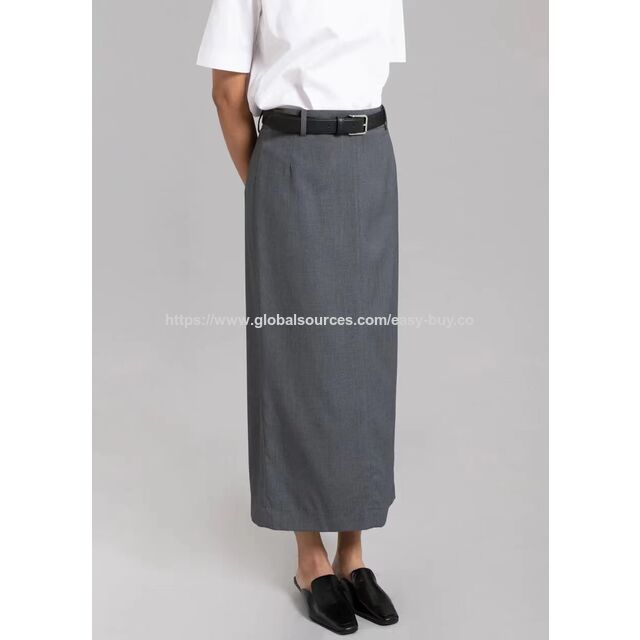 Women's formal skirts Slim fit, professional, mid length skirt, wool for sale at factory direct price