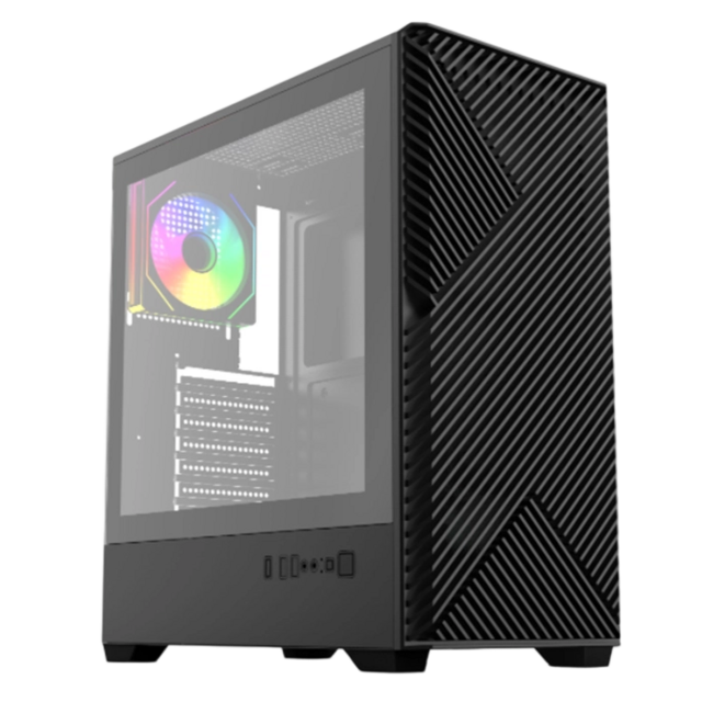 Mid-Tower ATX PC Case, 6 Bays, 240mm Water Cooling, EATX Support, Mesh Front for sale at factory direct price