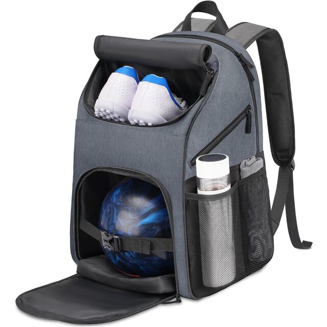 Bowling Rucksack, Einzelne Bowlingkugel Tasche mit Schuhtasche bis Größe 16, Bowling Zubehör Geschenke für Bowling-Liebhaber for sale at factory direct price