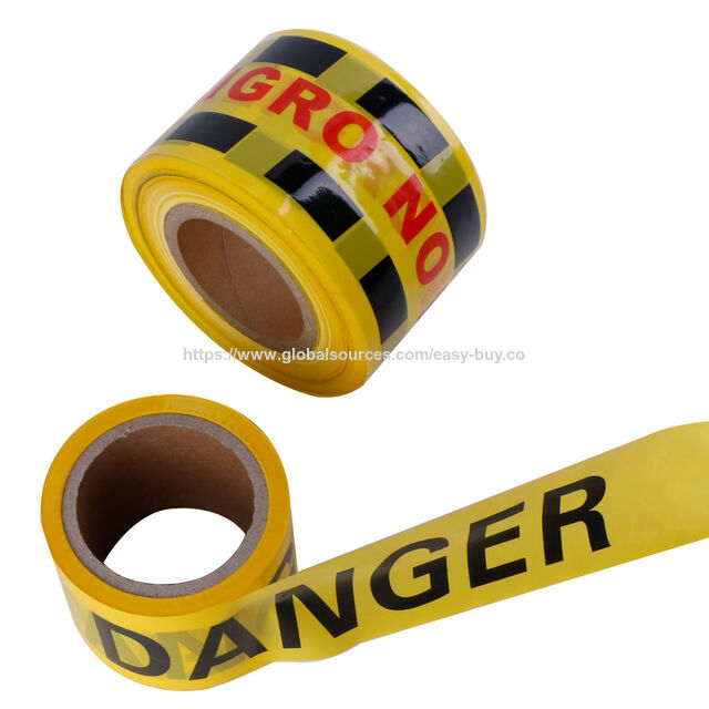 Individuelles gelbes PE-Warnband zur Markierung und Absperrung, Absperrband mit Vorsichtshinweis, personalisiertes Anleitungsband for sale at factory direct price