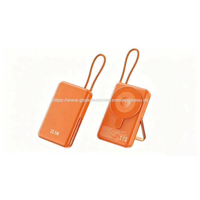 Fornecimento de bateria com suporte OEM/ODM, power bank magnético portátil multifuncional integrado de 10000mAh e 22,5W for sale at factory direct price