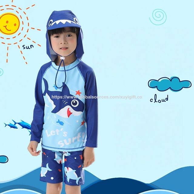 Conjunto Profissional de Rashguard para Meninos, Protetor Solar, Duas Peças, Secagem Rápida, Roupa de Banho para Surf for sale at factory direct price