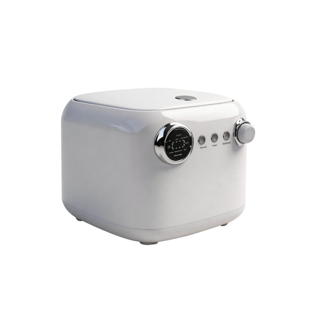 Cuiseur à Riz Intelligent Multifonction avec Maintien au Chaud, 5L, Affichage LED, Plastique Blanc, Utilisation Facile