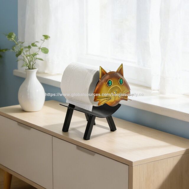 Portarrollos de papel higiénico con forma de cabeza linda - Creativo para sala de estar, mesa de centro, mesa de comedor, soporte de tubo de rollo de papel para el hogar for sale at factory direct price
