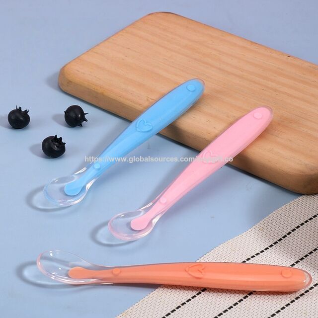 Cucharas de Silicona Suave para Alimentación de Bebés al por Mayor - Cuchara de Silicona para Suplemento Alimenticio de Recién Nacidos