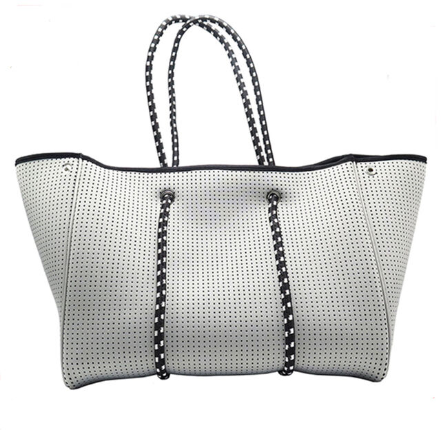 Individuell angepasste Neopren Strandtasche, große Einkaufstasche mit herausnehmbarer kleiner Tasche