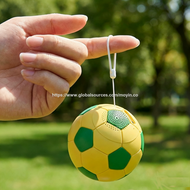 Tragbarer kabelloser Bluetooth-Fußball-Lautsprecher, TWS-Audiogerät mit BT 5.3 und wiederaufladbarem Akku für Zuhause und Outdoor for sale at factory direct price