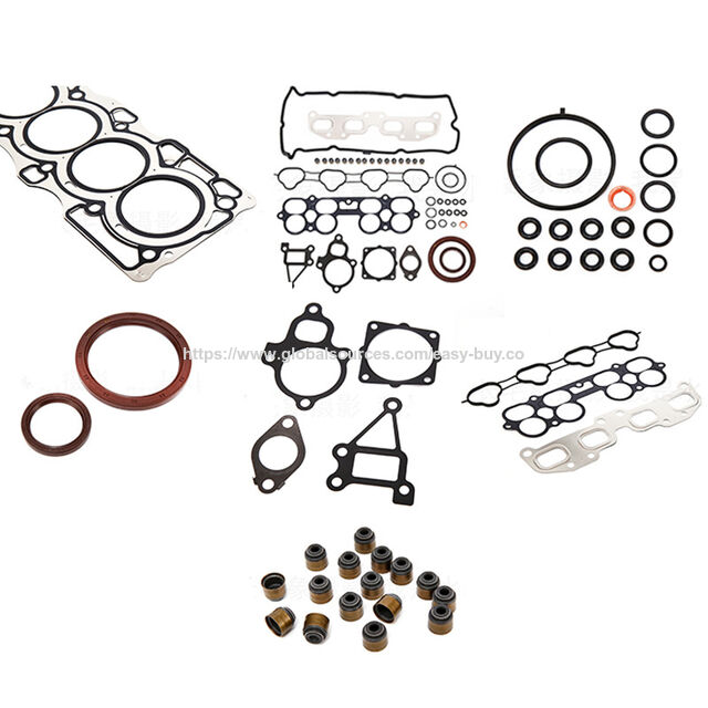 Gasket kepala silinder mesin bensin, kit penggantian gasket kepala suhu tinggi dengan baut