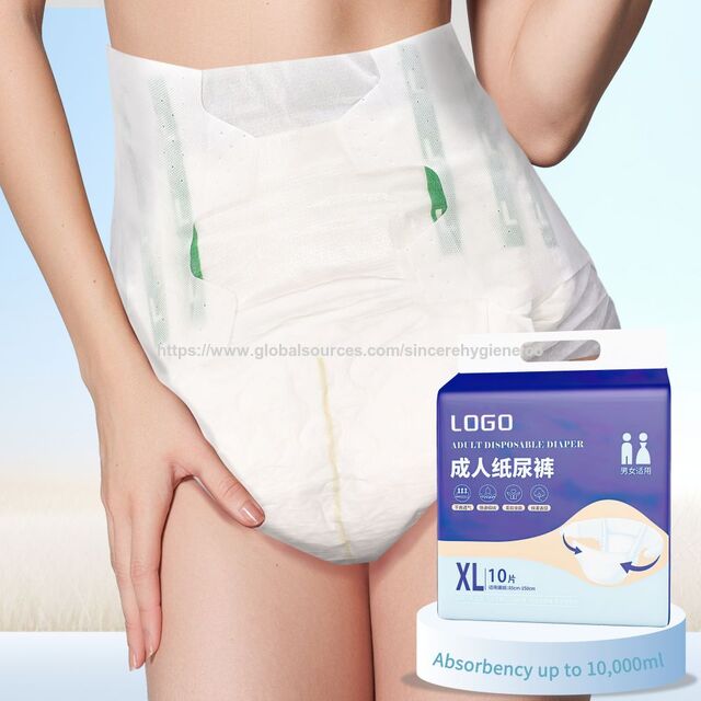 Großhandel Superabsorbierende umweltfreundliche natürliche superabsorbierende bequeme hautfreundliche Erwachsenenwindeln