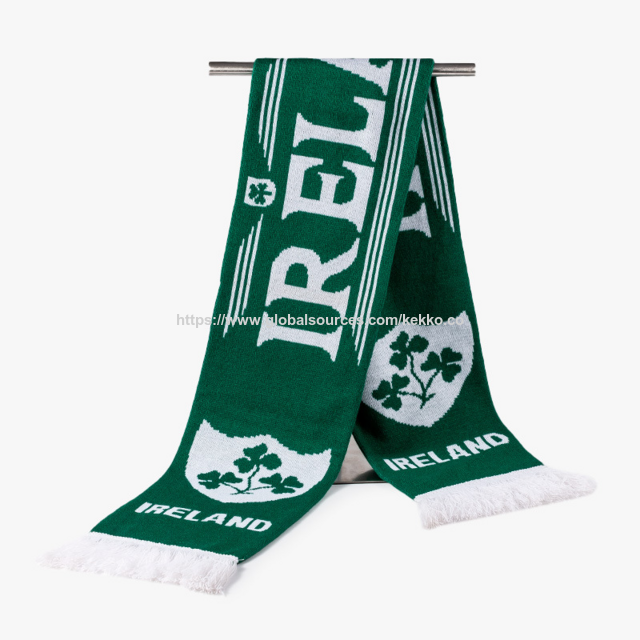Individuell gestalteter Fußballschal mit Kundenlogo, quadratischer Acrylschal für Herren
