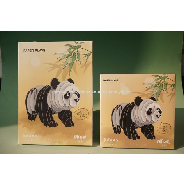 بازل باندا ثلاثي الأبعاد من الورق - وضعية المشي (حرف يدوية صديقة للبيئة DIY) for sale at factory direct price