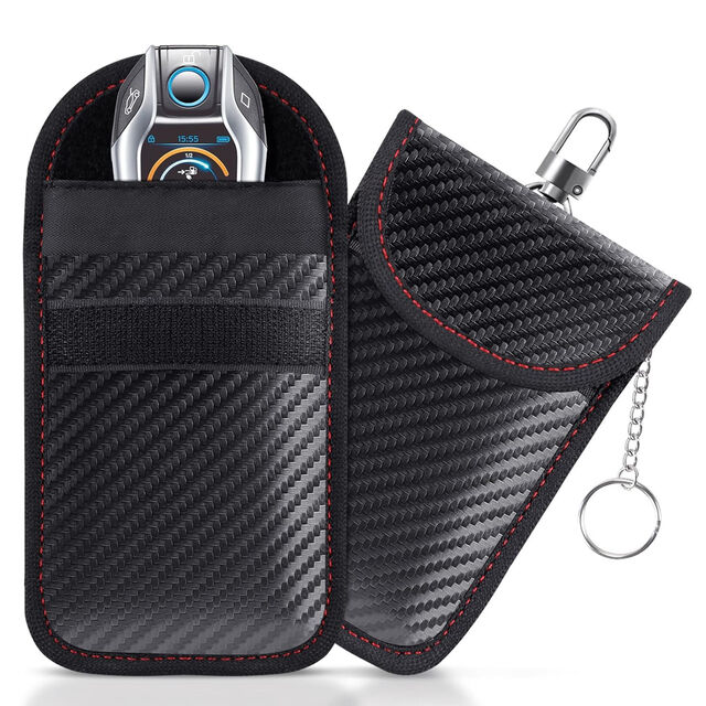 Caja de Bloqueo de Señal para Llave de Coche, Jaula de Faraday, Paquete de Control Remoto, Accesorios para Coche con Bloqueo RFID sin Llave