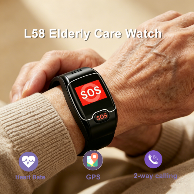 سوار مراقبة صحية 4G SOS لكبار السن مع تتبع تحديد المواقع GPS خارجي وسياج جغرافي وإنذار SOS وقاعدة شحن for sale at factory direct price