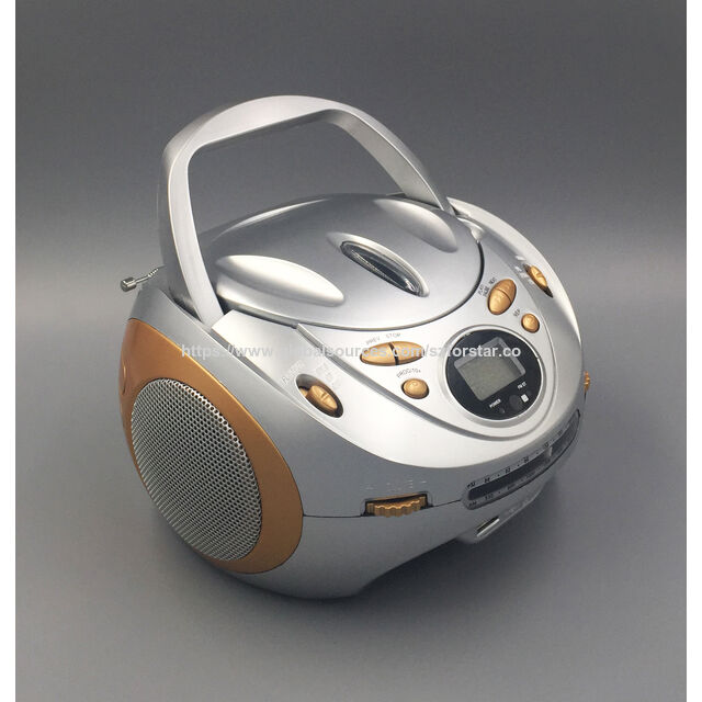 Portable Mini CD Boombox, with Earphone jack,with USB,SD,Bluetooth function,CD radio,big LCD display screen. for sale at factory direct price