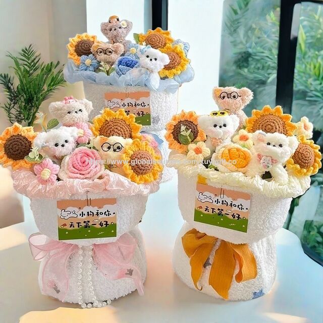 Ramo de Dibujos Animados Personalizado al por Mayor Juguete de Peluche Ramo for sale at factory direct price