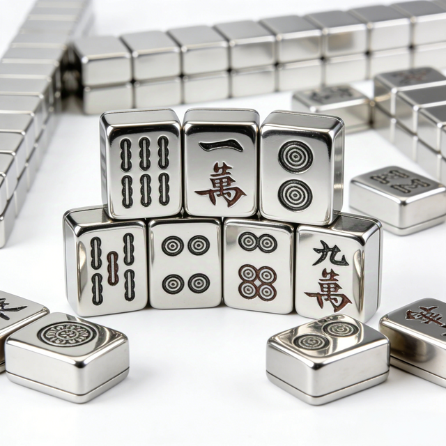 Peças de Mahjong de Metal Usinado | Peças de Jogo de Luxo Premium for sale at factory direct price