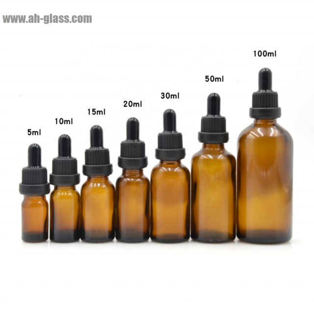 Bernsteinfarbene Glas-Tropfflaschen für Kosmetika, ätherische Ölbehälter mit Präzisionstropfer für Hautpflege, Gesichtsserum, DIY-Schönheit for sale at factory direct price