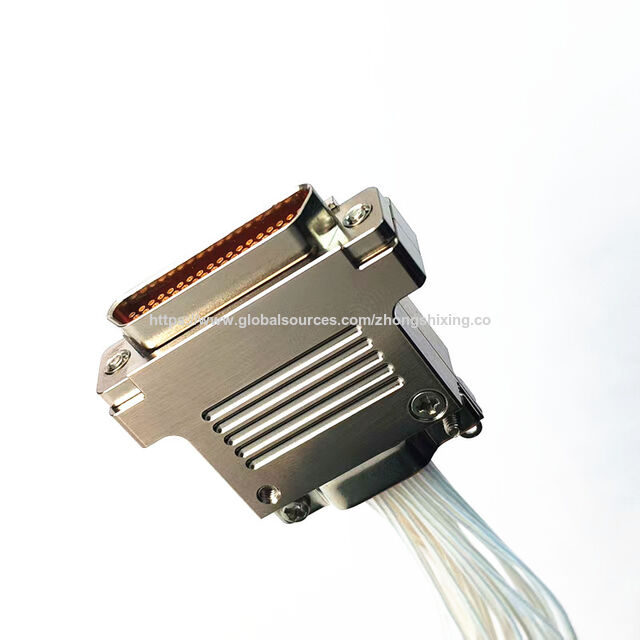 موصل Micro-D أنثى J30J بـ 51 سنًا مع كابل 30 سم لصناعة الطيران والفضاء