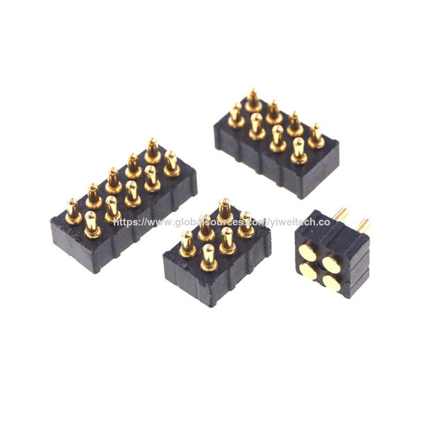 OEM 2,0 mm Pitch SMD DIP Einreihiger, zweireihiger Federbelasteter Pogo Pin Verbinder for sale at factory direct price