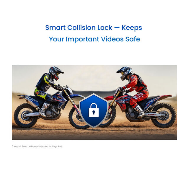 2K Motorrad Dashcam, 140° Weitwinkel, IP67 wasserdicht, Loop- & Notfallaufnahme, 3 Halterungen für verschiedene Szenarien