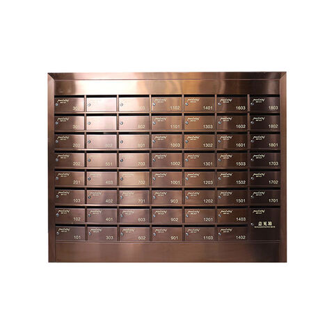 Kommerzielles Edelstahl-Briefkasten-Design, abschließbar, mit Stahl-Briefkasten