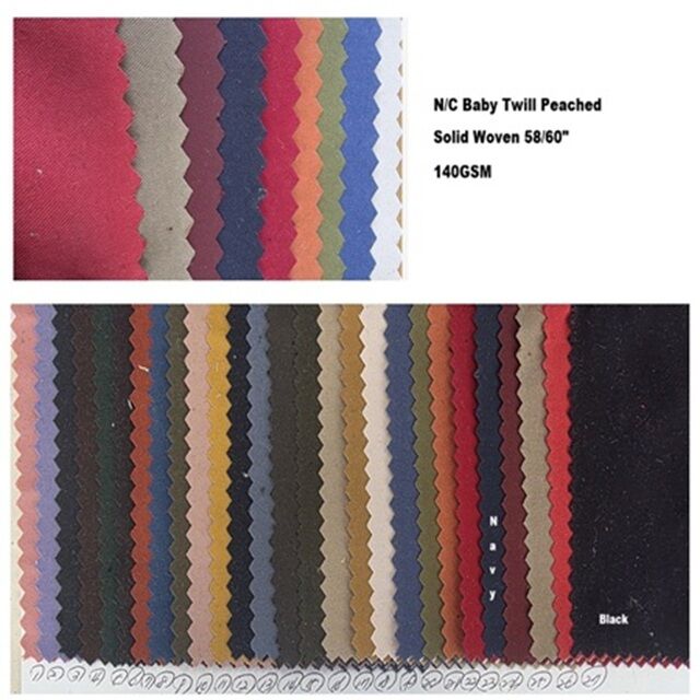 Tissu Sergé Pêche pour Bébé 60" - Unis for sale at factory direct price