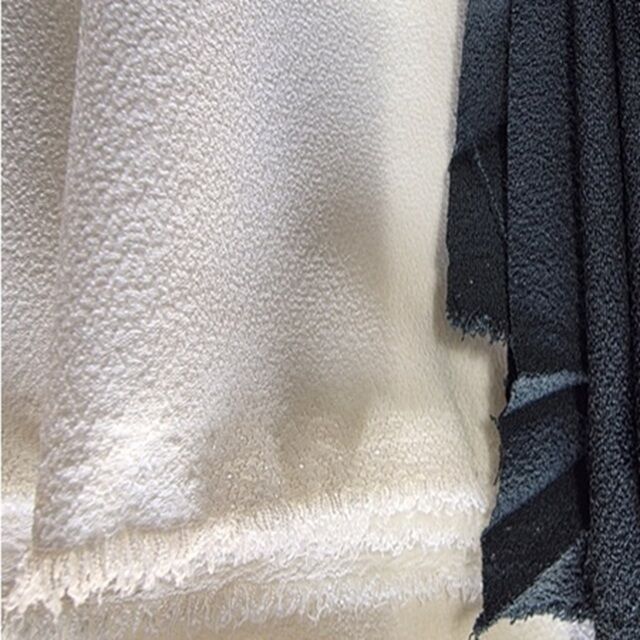 Poly Embo Moss Crepe 6% Spandex Solid 170gsm Woven 44