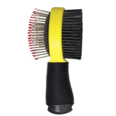 Vente en gros d'usine Peigne de massage multifonctionnel double face en bambou pour le toilettage des animaux de compagnie, chats et chiens