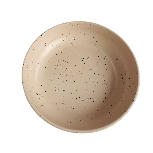 Bol Grande de Cerámica para Ensalada con Diseño de Goteo de Tinta Retro, Bol para Arroz y Fideos, Bol Sopa al Por Mayor, Plato Hondo para Fideos Caseros