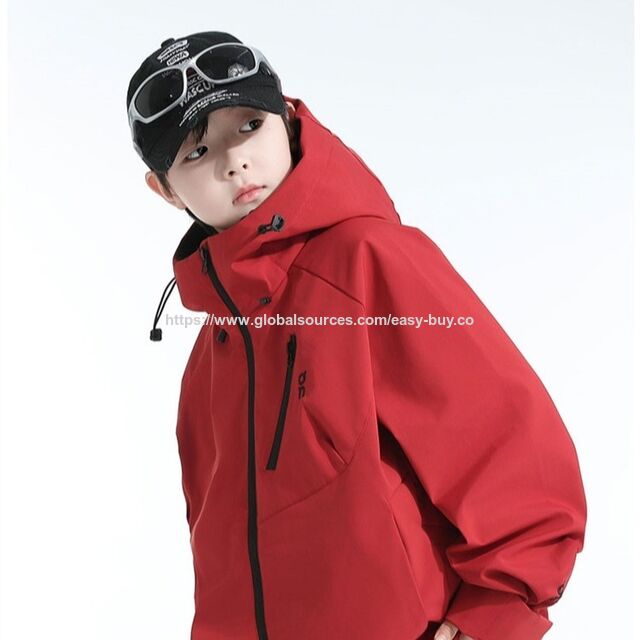 Cortavientos para niños - Chaqueta cortavientos deportiva de estilo coreano 2026 para niños y jóvenes, con capucha for sale at factory direct price