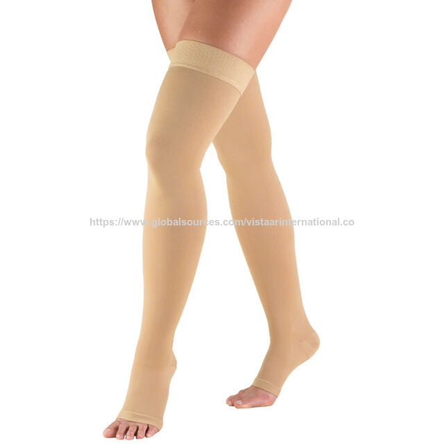 Meias de compressão até a coxa para varizes, recuperação pós-operatória, linfedema afetando a coxa - Fabricante for sale at factory direct price