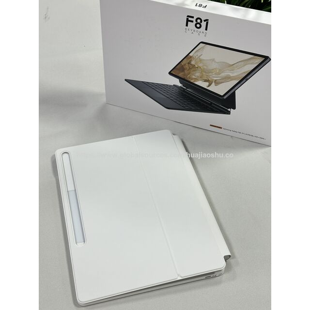 Prix de gros Clavier 12,4 pouces pour Samsung S10 Plus S9 Plus S7 FE, Fourniture directe du fabricant d'étui flottant mince