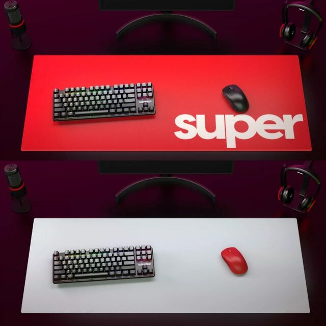 Alfombrilla de Ratón Extendida para Gaming con Logo Personalizado y Base de Goma Antideslizante