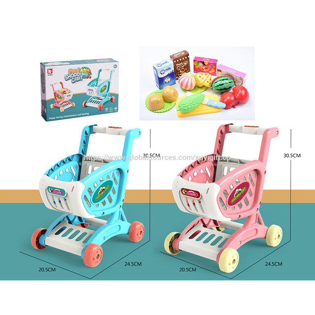 Carrito de Compras de Simulación para Niños con Juego de Frutas - Juguete de Juego de Imitación para Interacción Padres-Hijos, ¡El Más Vendido! for sale at factory direct price