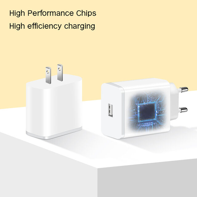 Pengisi Daya Ponsel USB C 20W Pabrik, Bahan Tahan Api PC Inggris, Pengisi Daya Cepat dengan Perlindungan Arus Berlebih