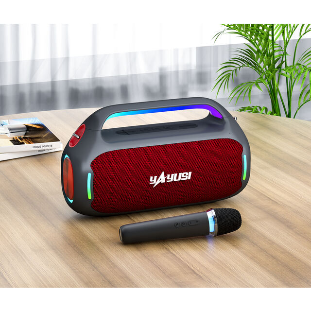 Haut-parleur de fête Subwoofer d'extérieur personnalisé 80W, haut-parleurs Bluetooth avec basses de haute qualité, lecteur audio portable puissant H13