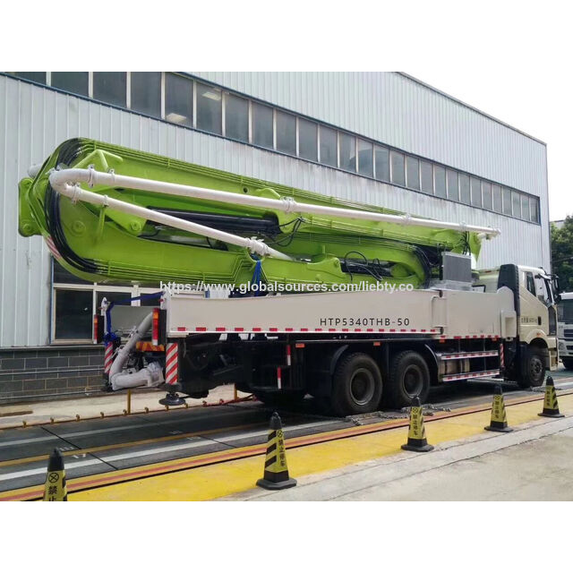 Pompe à Béton Haute Performance HB37A avec 37,4 m de Portée Verticale