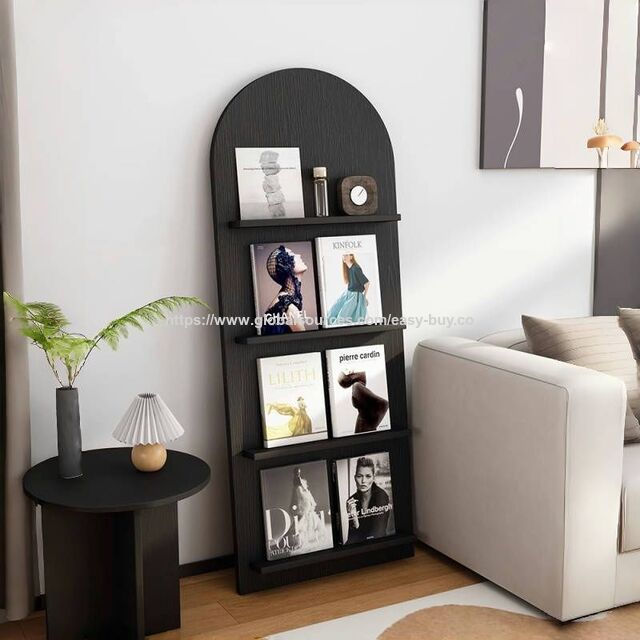 Revisteros de segunda mano, estantería de estilo ins, expositor de revistas de suelo, revistero de pared, estantería de almacenamiento multicapa for sale at factory direct price