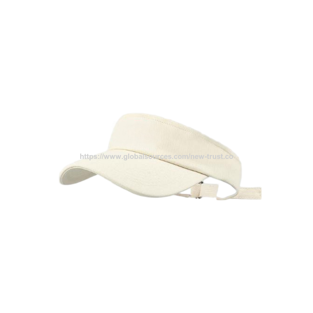 Sun Cap Plain Adjustable Strapback Beige Golf Visor Womens Men Visor Sun Plain Hat Sport Adjustable Soild Golf  main image 4