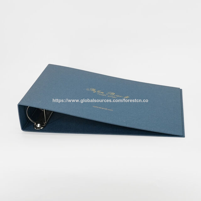 Caja de Archivador Corrugado Impresa Azul Personalizada al por Mayor, Caja de Embalaje Plegable para Uso de Oficina