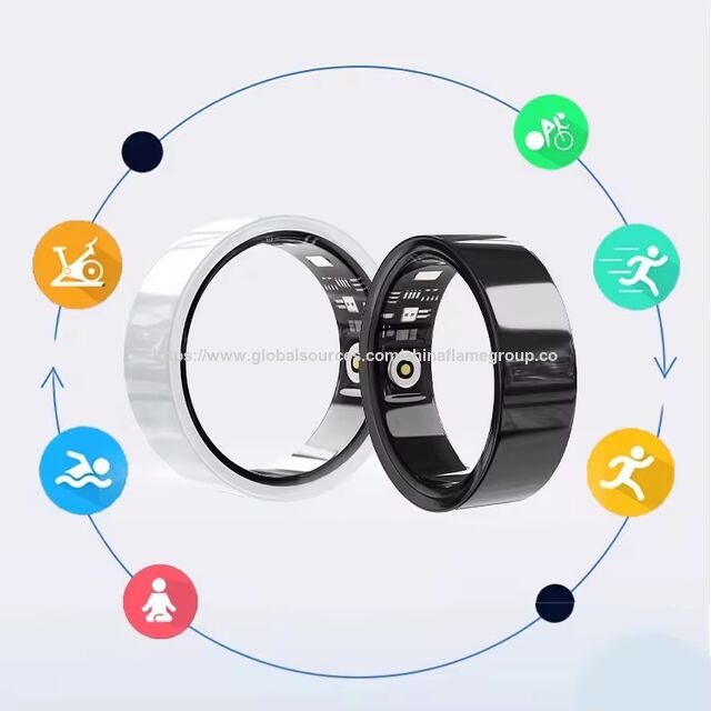 Maßgeschneiderter Keramik Smart Ring mit kabelloser Ladefunktion, Blutsauerstoffsensor, App-Steuerung, 5-10 Tage Akkulaufzeit, Wasserdicht for sale at factory direct price