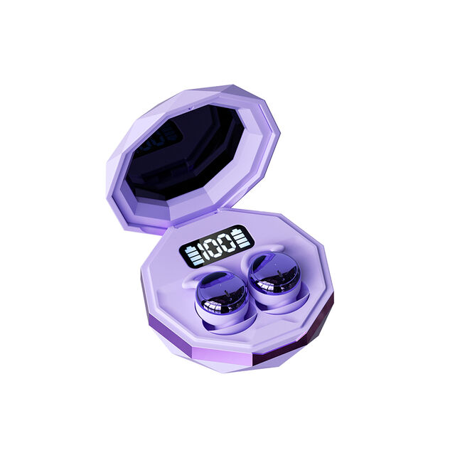 NY-218 Casques Mini Intra-Auriculaires Confortables avec Affichage Numérique, Longue Durée de Vie, pour le Sommeil