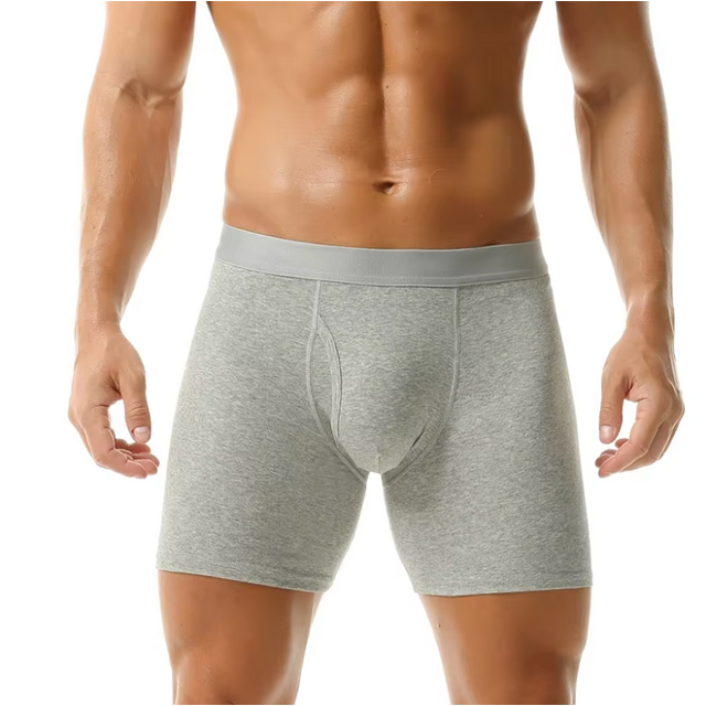Boxer Homme sans Couture, Confortable, Antibactérien, Respirant, Amincissant, Grande Taille, Coton Pur, Personnalisable (OEM) for sale at factory direct price