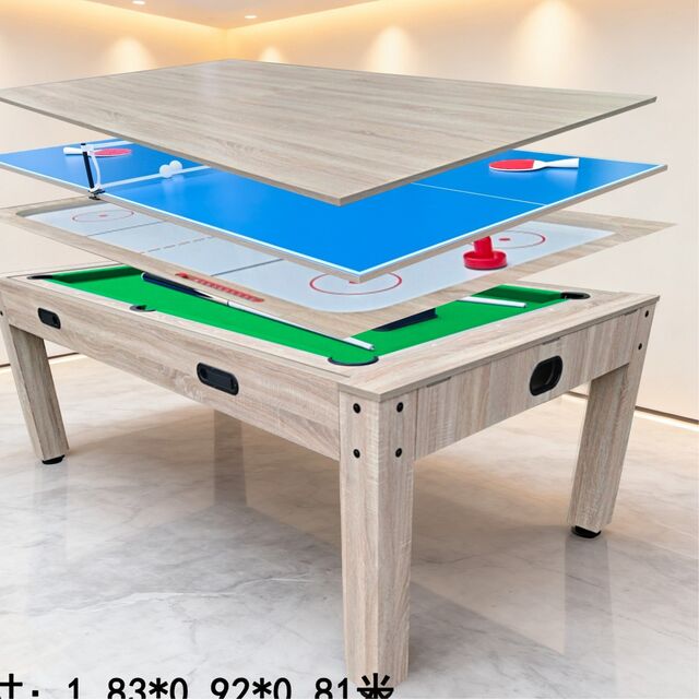 Mesa de Juegos 3 en 1 Ahorra Espacio - Combinación de Mesa de Hockey de Aire y Billar con Ping Pong, Centro de Juegos Múltiples 3 en 1 con Tenis de Mesa, para Familia for sale at factory direct price