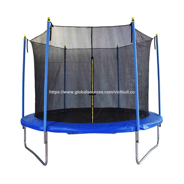 Trampoline Lanterne Premium de 14 pieds avec Protection UV et Filet de Sécurité Renforcé Certifié ASTM pour le Divertissement Familial dans le Jardin