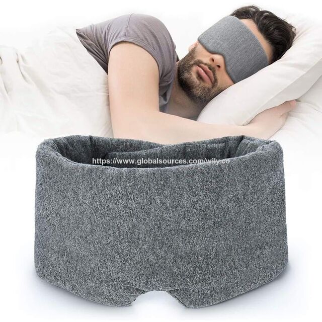 Máscara de Dormir 100% Blackout para Homens e Mulheres, Máscara de Olhos de Algodão Ultra Macia para Dormir, Cobertura de Olhos Ajustável Zero Pressão for sale at factory direct price