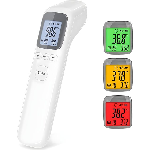 Thermomètre sans Contact pour Adultes et Enfants, Thermomètre Bébé Numérique Précis avec Alarme Fièvre, Résultat Rapide en 1 Seconde, Mode 2 en 1 for sale at factory direct price