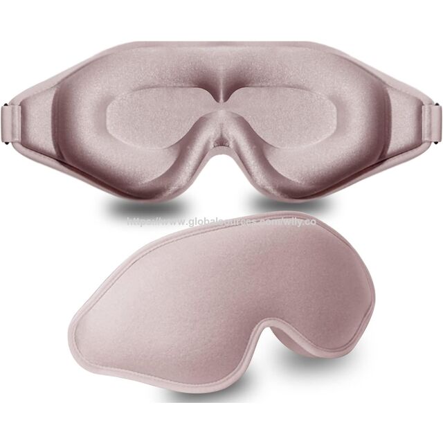 Máscara de Dormir Contornada 3D, Máscara de Olhos Blackout Ultra Macia para Dormir, Viseira de Dormir Ajustável com Bloqueio de Luz para Descanso em Viagem for sale at factory direct price